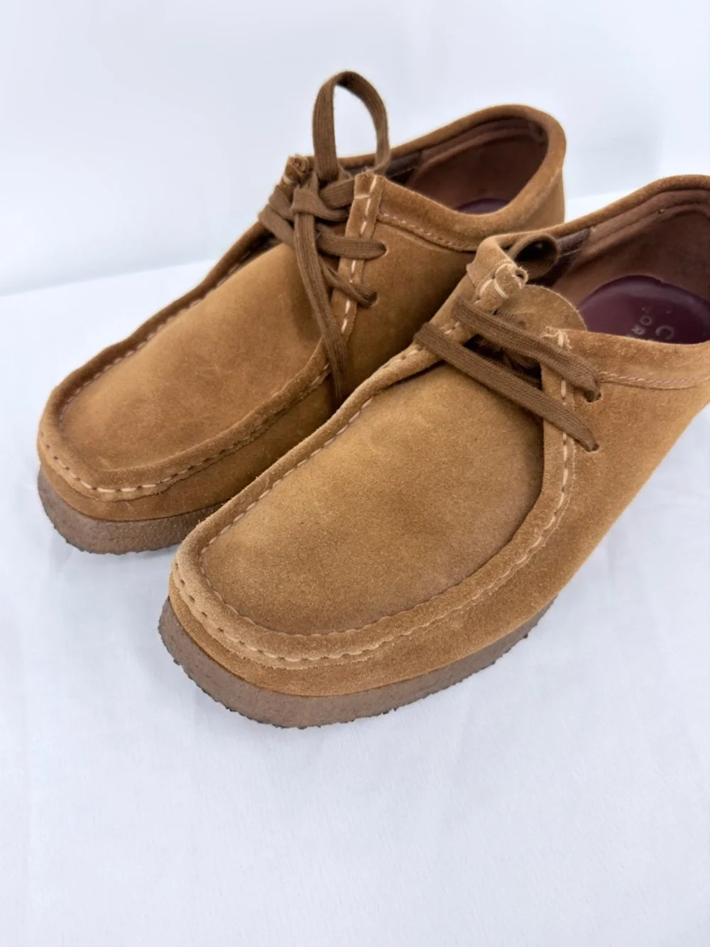 Clarks Originals Wallabee Suede Shoes Brown Crepe Sole Men’s Size 8